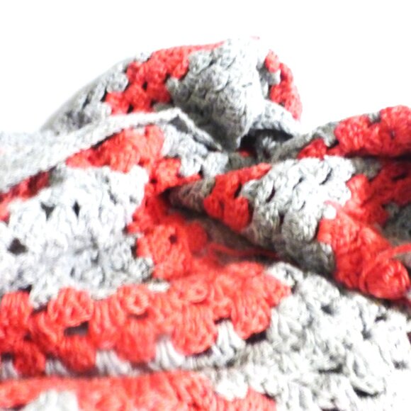 Coral Handmade KNITTED BLANKET Lap Blanket Pet Blanket Dog Blanket Dog Bed Doll - Picture 4 of 5